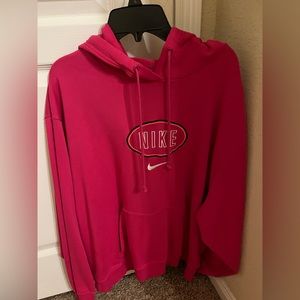nike women’s pink sweatshirt